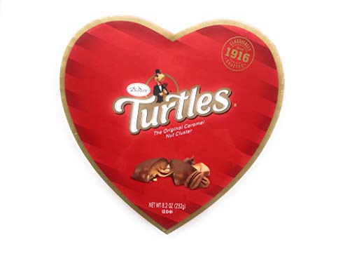 DeMet’s Turtles The Original Caramel Nut Cluster Valentine Heart 8.2 Oz Box