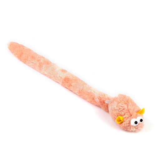 Chiwava 4 Packs 15 Inch Long Soft Plush Cat Toys Mice with Bell Rustle Sound Small Mouse Activity Interactive Toy