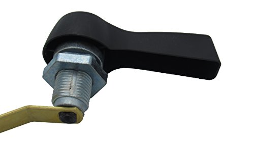 ELBA Universal 10" Offset Toilet Tank Flush Trip Lever Handle Replacement With Metal Nut In Oil Rubbed Bronze Finish, Fits Most Toilets, Quick Installation With 6 Pre-drilled Holes On The Arm, (Flat A - Thumbnail 2
