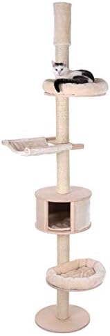 En Bois Naturel Arbre A Chat Arbre Design Fin Hauteur Plafond De Tour D Activite En