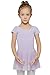 MdnMd Ballet Leotard for Girls with Skirted (Tag, Purple, Size (Tag 120) Age 4-6