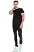 JC DISTRO Hipster Hip Hop Basic Crewneck Black Longline Tshirts w/Side Zipper X-Large