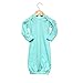 Laughing Giraffe Baby Infant Blank Long Sleeve Sleeper Gown With Mitten Cuffs - White (0-3 Months -3850)