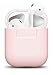 elago Premium Silicone AirPods Case Designed for Apple AirPods 1 and 2, Front LED Visible [Lovely Pink]