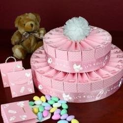 WMU - 2 Tier Baby Shower Favor Cake Kit - It's a Girl