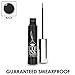 LIP INK 100% Smearproof Waterproof Liquid Eyeliner - Black