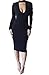 ALAIX Women's Keyhole Open-Chest Bodycon Long Sleeve Warm Pencil Party Evening Dress