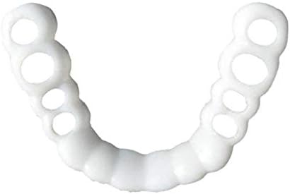 Braces Instant Veneers Dentures Fake Teeth Smile Serrated Denture Teeth Top Bottom Comfort Fit Flex Teeth Socket to Make White Tooth Beautiful Neat