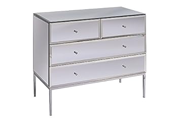 My Furniture Stiletto Toughened Mirror Chest Of Drawers Amazon