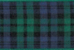 Berisfords Essentials R762210/9 | Black Watch Woven Tartan Ribbon | 25m x 10mm