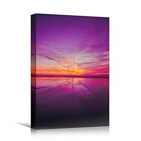 signwin Canvas Wall Art Sun Setting into The...