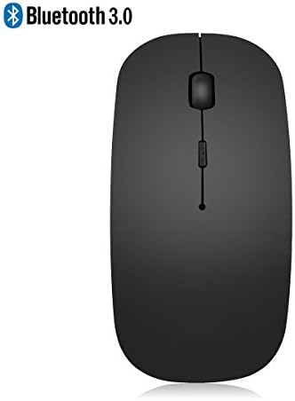 Bluetooth Wireless Mouse, UPMSX Slim Rechargeable 3 Adjustable DPI Level for Notebook, PC, Mac, Laptop, Computer ,Windows / Android Tablet -Black