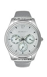 BCB Girls Women's Quartz Watch with Silver Dial Analogue Display and Leather Strap GL2074
