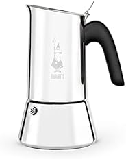 Bialetti - New Venus Induction, Stainless Steel Stovetop Espresso Coffee Maker, Suitable for all Types of Hobs