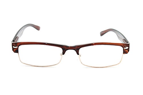 Half Frame Semi Rimless Spring Hinge Fashion Reading Glasses