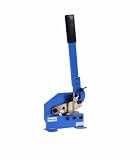 Erie Tools 5" Mounting Benchtop Manual Hand Plate Shear Cuts Sheet Metal, Rebar, and Round Stock Cutter