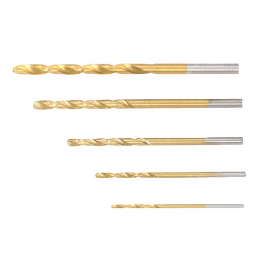 50Pcs HSS Titanium Coated High Speed Steel Twist Drill Bits Tool Set for Size 1mm 1.5mm 2mm 2.5mm 3mm - Thumbnail 3