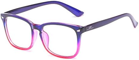 Blue Ray Optics Women's Unisex Blue Light Blocking Computer Glasses - Modern & Stylish (Mauve)