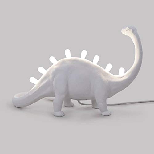 Lampada In Resina"Dinosaur Lamp" Cm.49X17 H.31 - Brontosaurus - Afbeelding 6