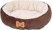 Aspen Pet Oval Cuddler Pet Bed for Small Breeds 20-inch by 16-inch Chocolate Brown primary