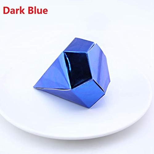 MEIZOKEN 50pcs Candy Favor Theat Boxes Diamond Gold Wedding Candy Box Paper Candy Box Wedding Gift for Guests Wedding Party Favor Boxes Box