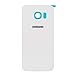 LUVSS New Back Glass Replacement for [Samsung Galaxy S6 Edge] G925 (All Carriers) Rear Cover Glass Panel Case Door Housing with Adhesive Preinstalled Repair Part (White)