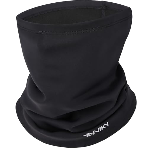 YANIKY Loopschal Multifunktionstuch Winddicht Schlauchschal Neckwarmer Herren Ski Gesichtsschutz Halstuch Thermal Fleece Sportschal Halswärmer für Skifahren Fahrrad Jogging ﻿ (Schwarz) thumbnail 1