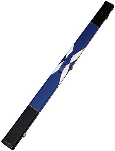 XY 3/4 Handmade Snooker/Pool Hard Cue Case Black White Blue Colour