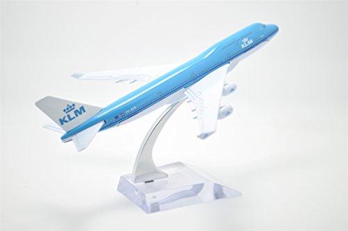 TANG DYNASTY(TM) 1:400 16cm Boeing B747-400 KLM Metal Airplane Model Plane Toy Plane Model