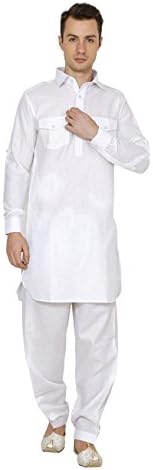 Wondercraft Ethnic Men's Linen Pathani Suit