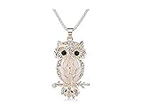 Stylish Gallant Sparkling Owl Crystal Charming Flossy Necklaces & Pendants Necklace For Women M099