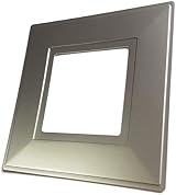 Single Double Light Switch Plate Surround Hygienic Wall Protector Silver