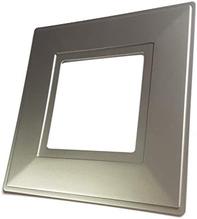 Single Double Light Switch Plate Surround Hygienic Wall Protector Silver