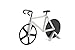 The Original Bicycle Pizza Cutter - Giro d'Pizza - Dual Stainless Steel Non-Stick Cutting Wheels - Display Stand - Pizza Cutter