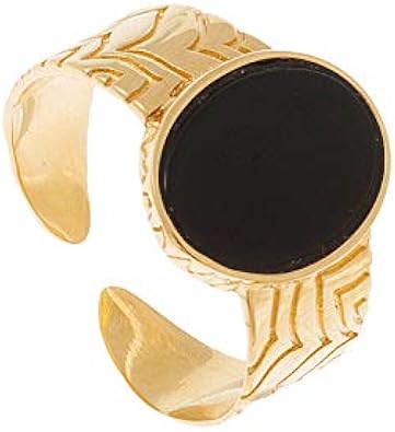 Caroline Najman Stone Signet Ring Onyx Amazon Co Uk Jewellery