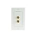 Mediabridge™ Speaker Wall Plate w/Binding Posts (1 Pair) - Includes Metal Mounting Bracket (1-Gang) - Binding Post 2-Piece Inset Wall Plate for 1 Speaker (Part# WP1-BPX1)