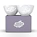 FIFTYEIGHT PRODUCTS TASSEN Medium Porcelain Bowl Set No. 2, Happy & Oh Please Face, 6.5 oz. White (Set of 2 Bowls)
