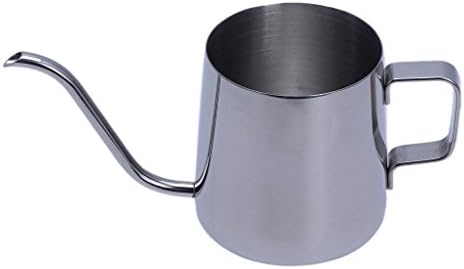 planuuik Stainless Steel Gooseneck Coffee Maker Hanging Ear Drip Spout Pot Tea Kettle Silver