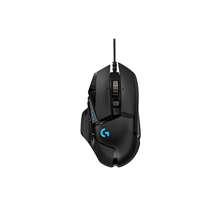 Logitech G502 HERO High Performance Wired Gaming Mouse, HERO 25K Sensor, 25,600 DPI, RGB, Adjustable Weights, 11…