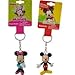 Set of 2: Mickey and Minnie Mouse 3D Keychains/Backpack Pulls Disney Junior