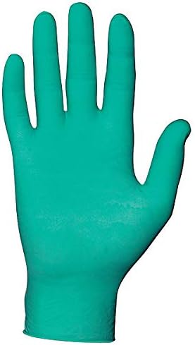 Disposable Gloves, Latex, M, Green, PK100