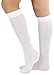 ToBeInStyle Women's Nylon Knee High Opaque Socks - White - One Size