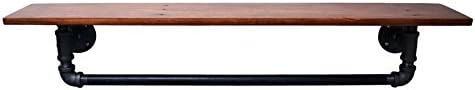 Turnbull FarmsReclaimed Wood and Pipe Towel Rack (24", English Chestnut) - Multiple Colors/Sizes