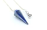 Lapis pendulum with Om Pendants
