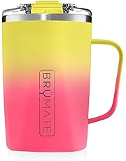 BrüMate Toddy - 16oz 100% Leak Proof Insulated Coffee Mug with Handle & Lid - Stainless Steel Coffee Travel Mug - Double Walled Coffee Cup