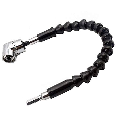 ArtisanShow 2PCS 105 Degree Right Angle Extension 1/4" Hex Shank Screwdriver Bit Drill Holder Extension Driver Flexible Shaft Bit for Electric Drill/Manual Wrench Power Hand Tools Gift for Machinist