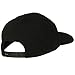 Brushed Cotton Twill High Profile Extra Size Cap - Black (For Big Head)