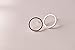 14mm round circle 925 sterling silver stud earring for women