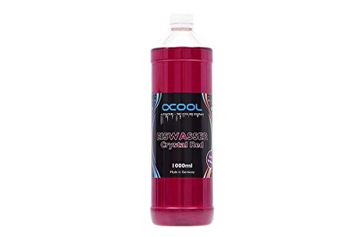 Alphacool 18544 Eiswasser Crystal Red UV-Active premixed coolant 1000ml Water Cooling Water additives