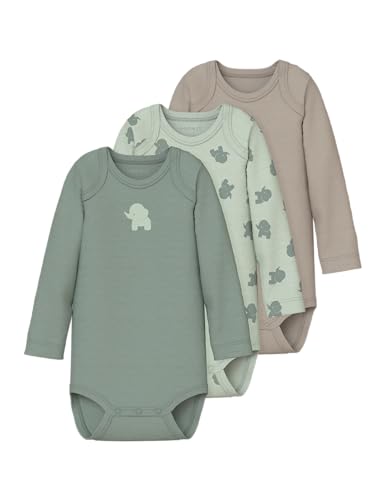 NAME IT Nbmbody da uomo 3P Ls Sea Foam Elephant Noos (confezione da 3), Sea Foam, numeric_68